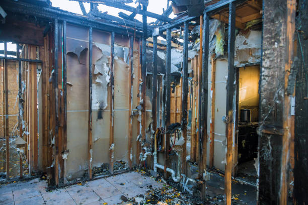 Professional Fire Damage Cleanup technician working in Bridgeport, PA